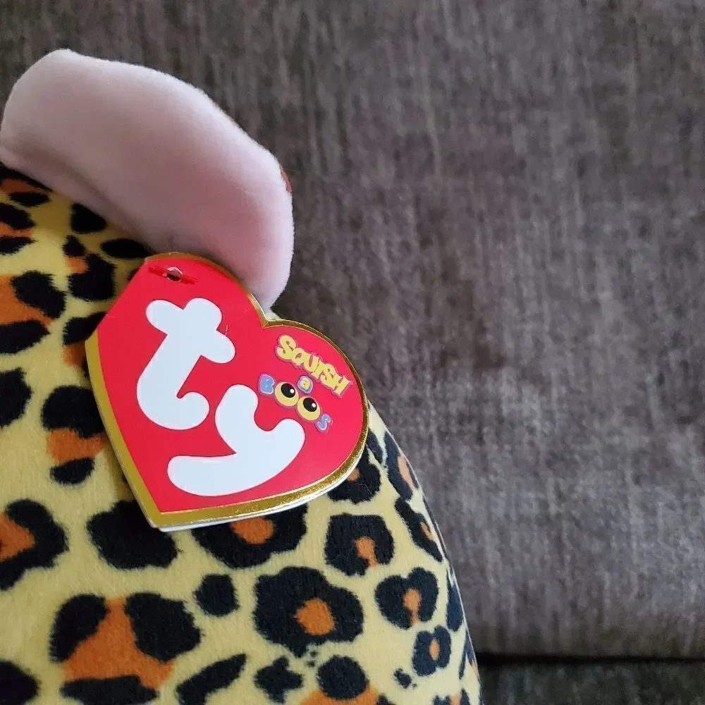 NWT Squish a Boo TY Livvie the Leopard